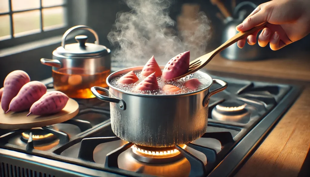 水から茹でる！甘さを引き出すコツ