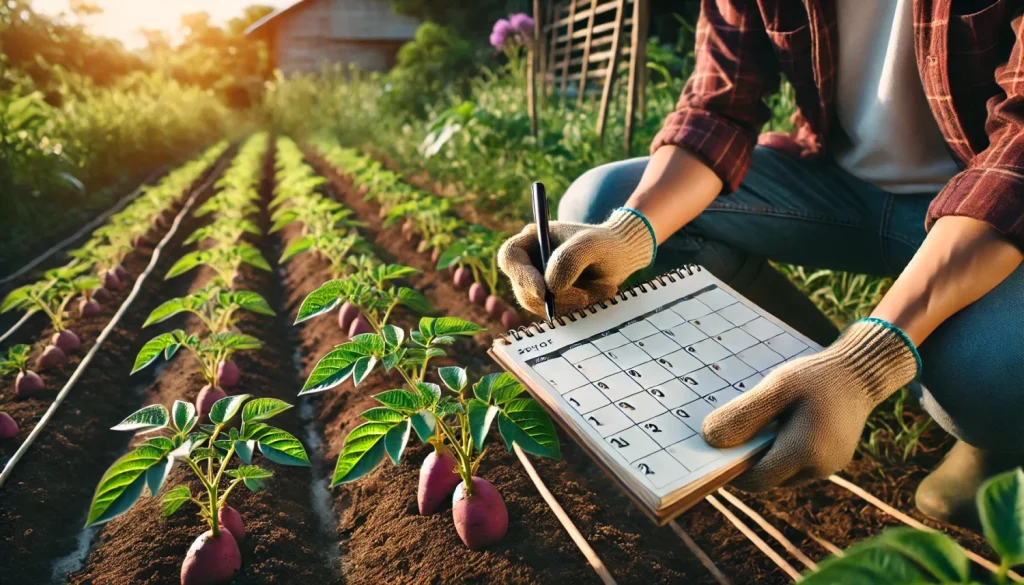 植え付けからの日数を記録しよう