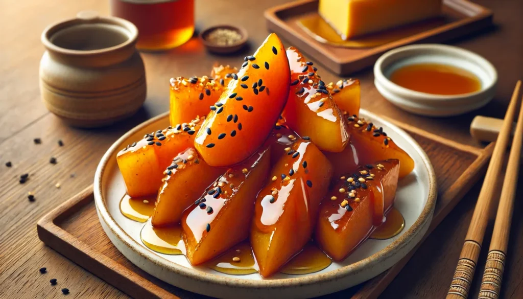 スイーツ｜レンジで大学芋ハニーマヨソース