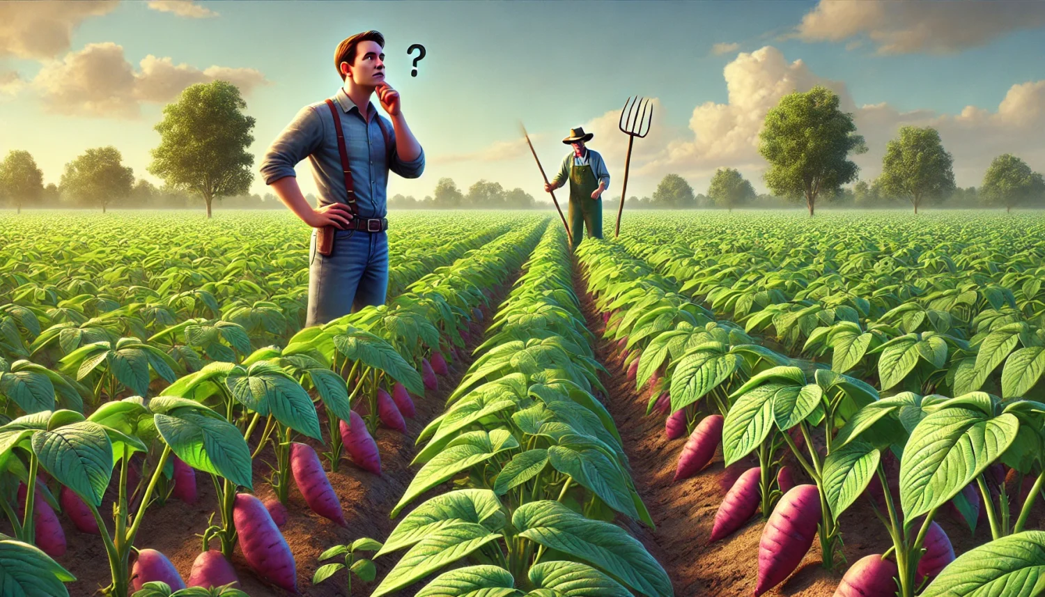 さつまいもの収穫量が変わる！つるぼけ・つる返し・つる切り徹底解説