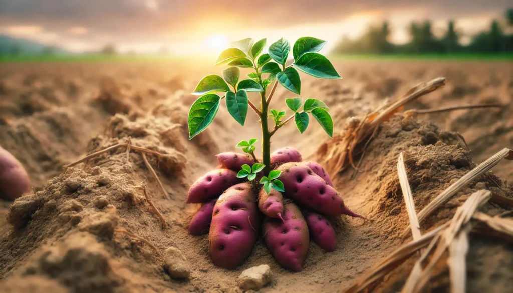 痩せた土地でも育つさつまいもの特性