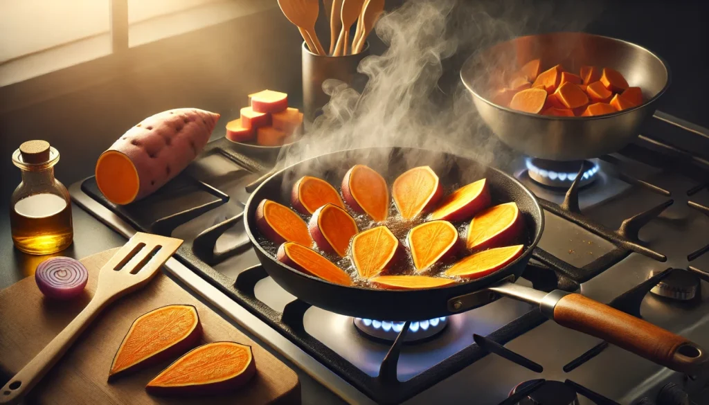 B. フライパン：焦げ付かない調理法