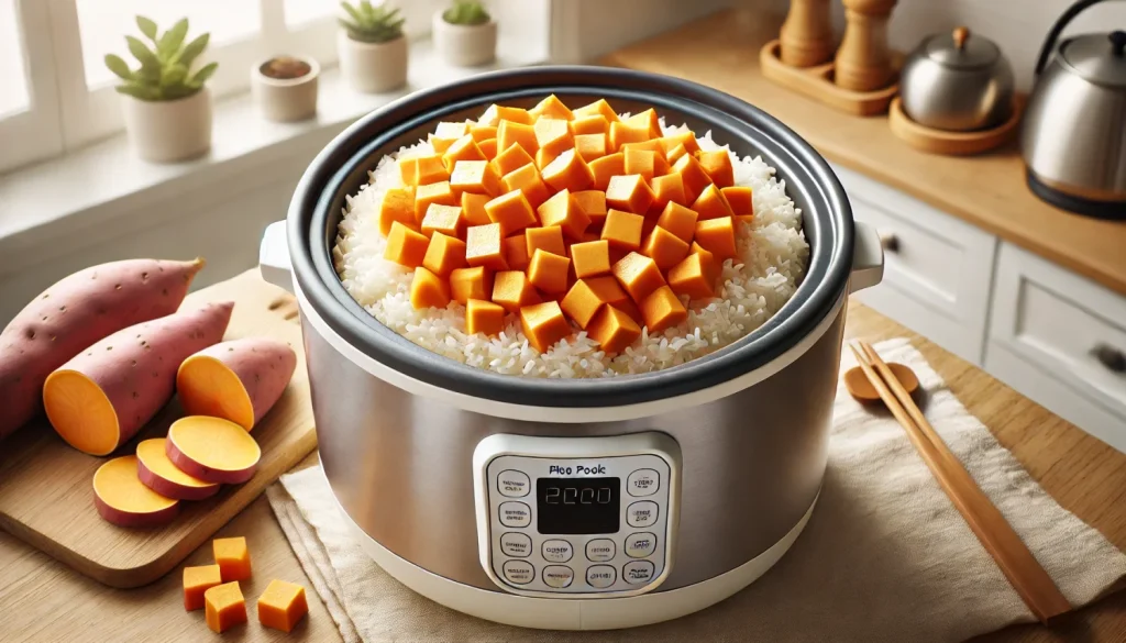 【炊きムラ防止】さつまいもは米と混ぜずに乗せる理由