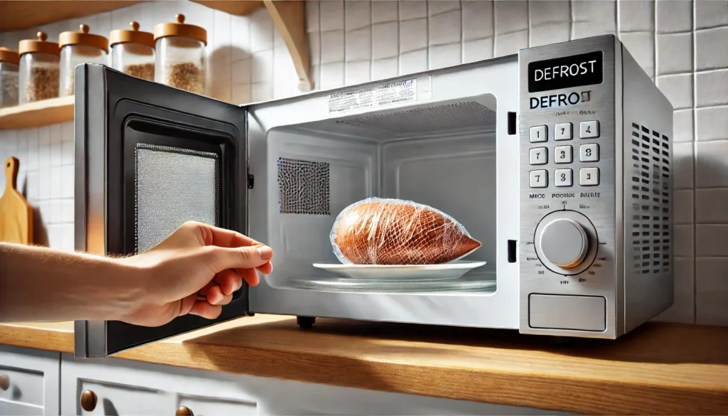 200W設定がない場合の解凍モード代用法