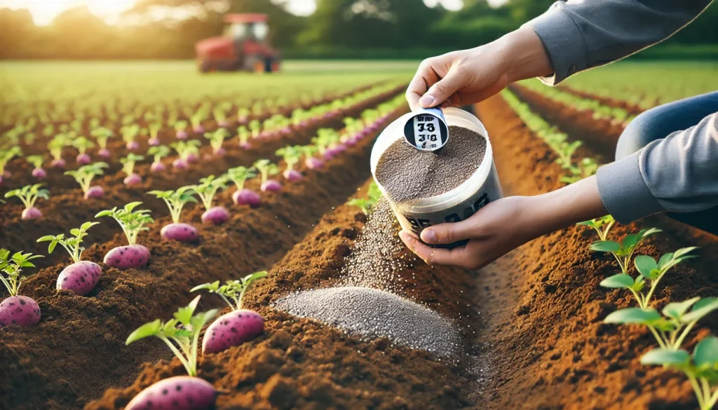 さつまいもの元肥を施すタイミングと量