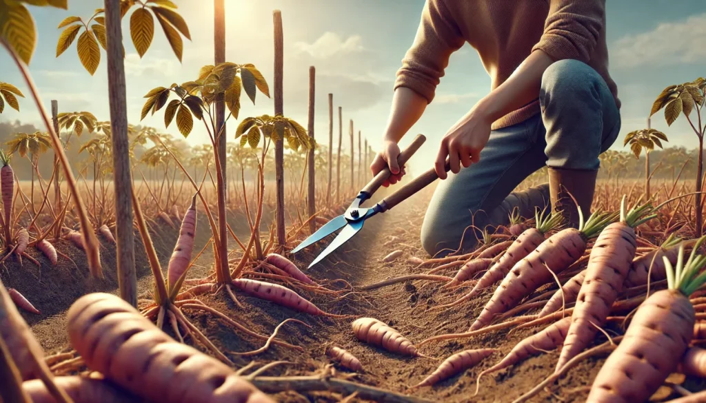 収穫前に実践する正しいつる切り方法