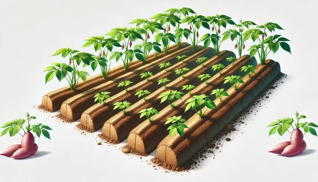 家庭菜園は畝幅60〜70cm目安