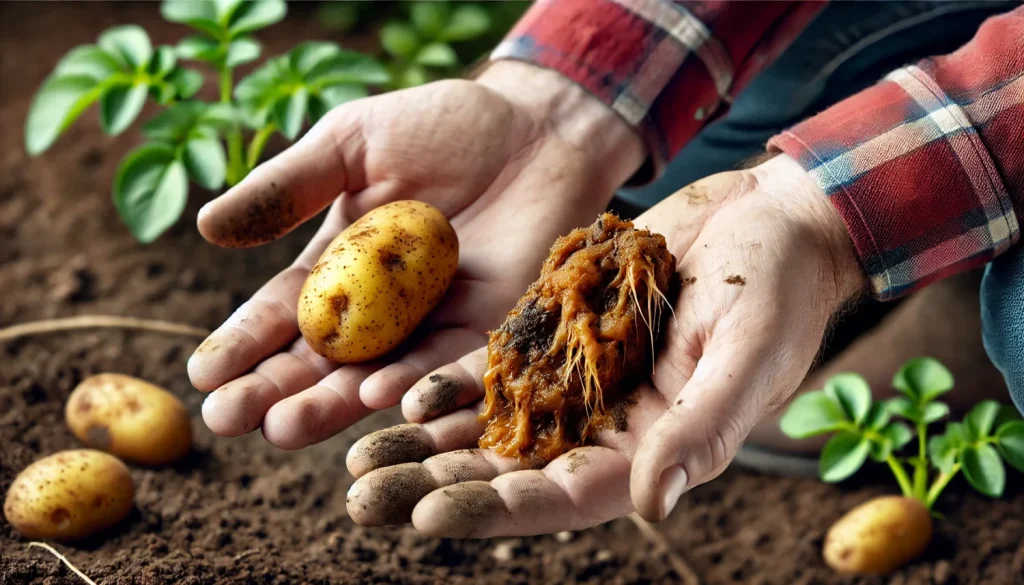 種芋が腐る時の特徴と見分け方