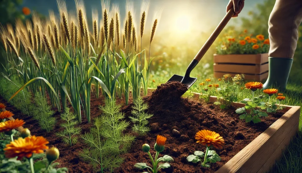 堆肥や緑肥による土壌改良