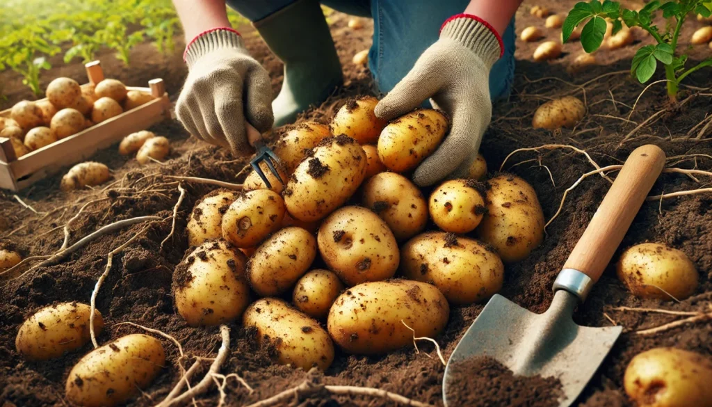 家庭菜園のじゃがいもと緑色リスク