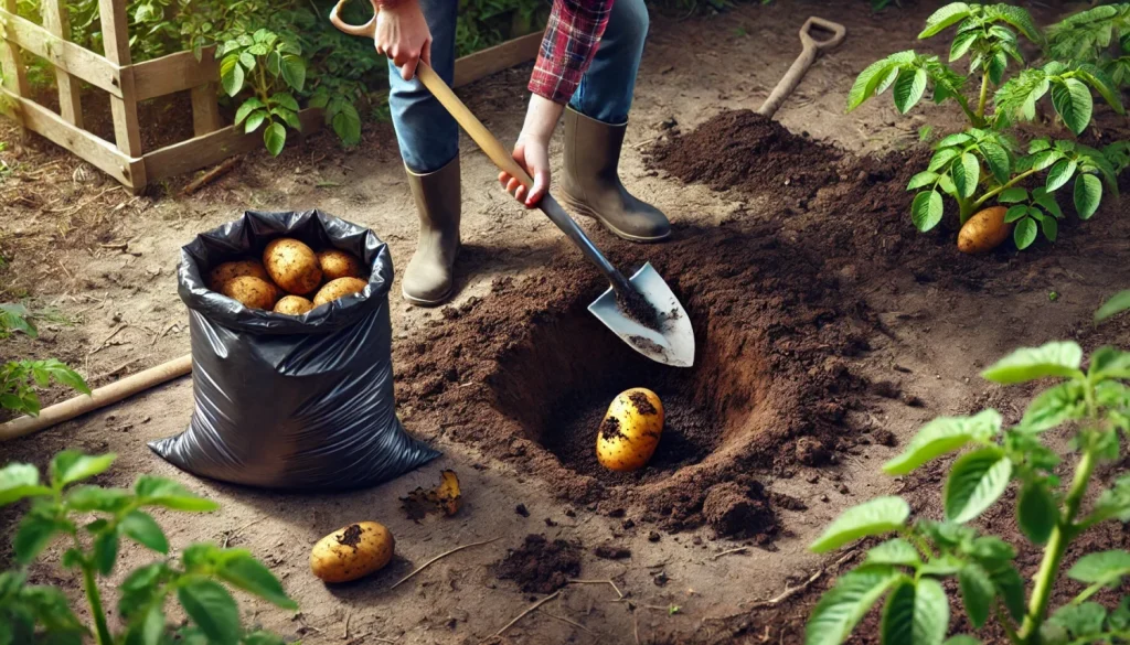 腐った種芋があった「周りの土」は再利用できる？