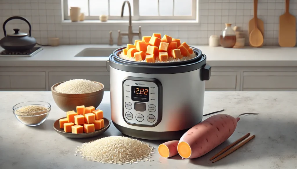 冷凍から作るさつまいもご飯