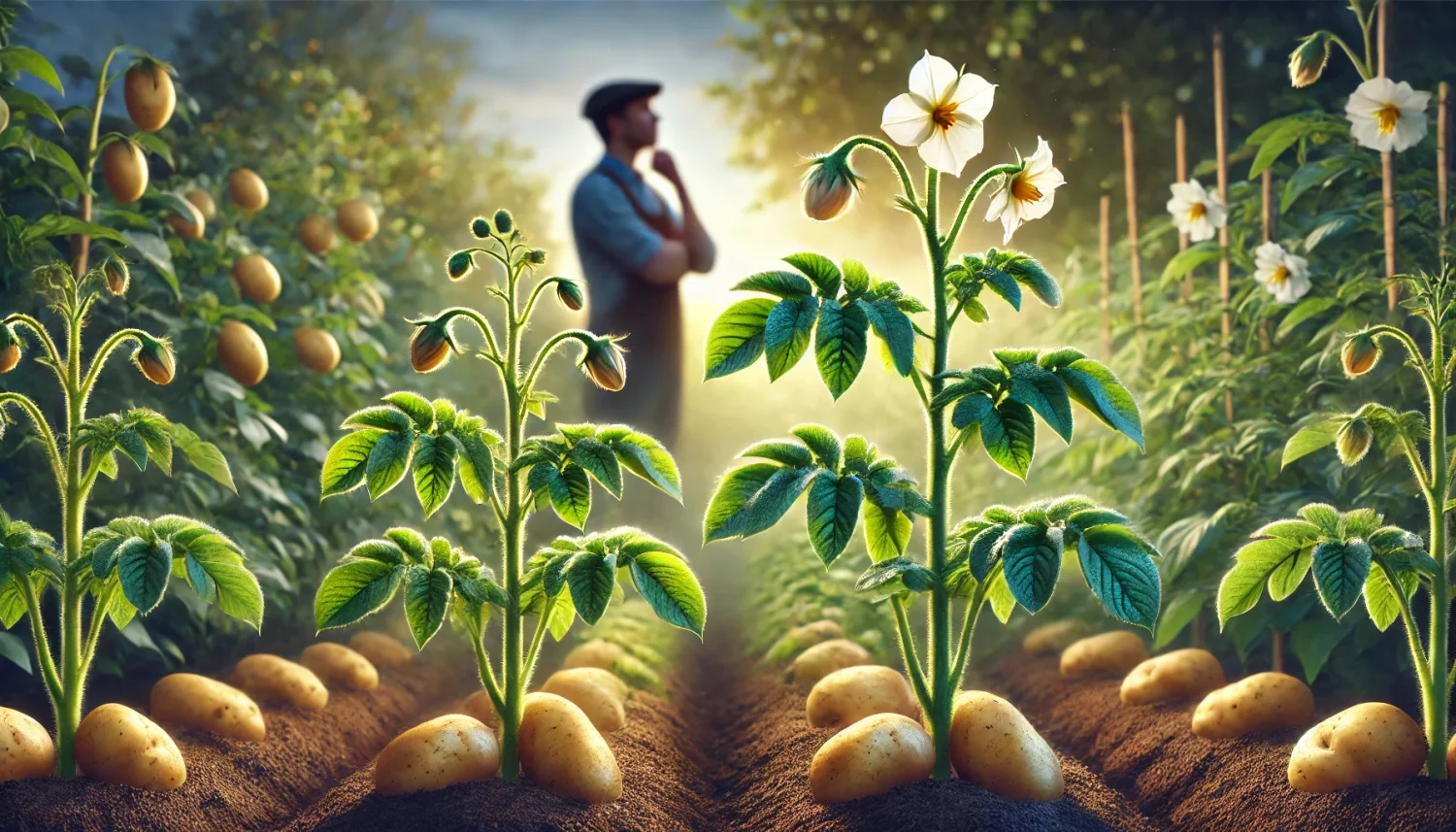 じゃがいもの花が咲いたら・咲かない時の対処法と花摘み