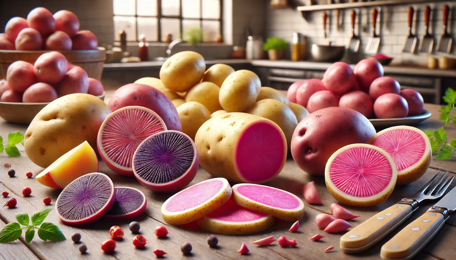 じゃがいもの「中が赤い・ピンク・芽が赤い・紫の部分」の原因と安全性