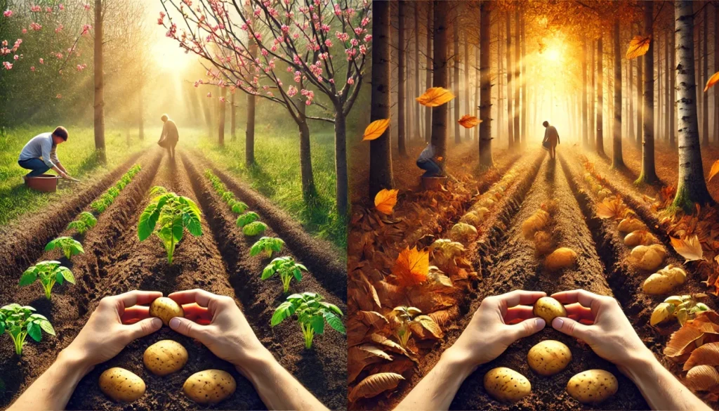 春と秋で異なる植え付けのタイミング