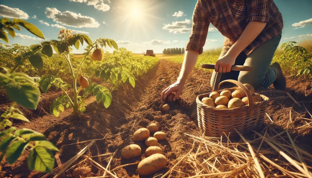 春植えは梅雨入り前に掘る