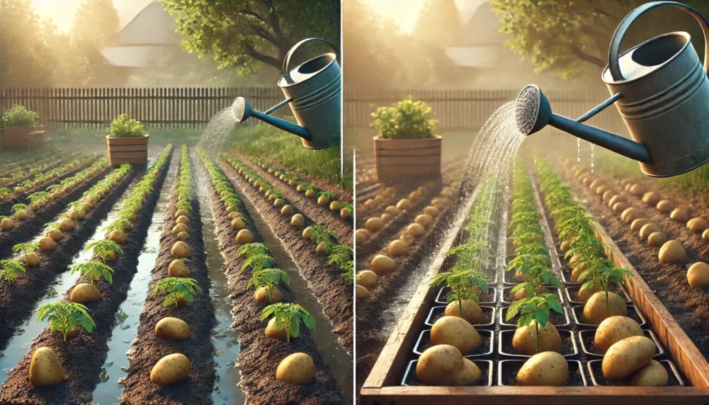 植え付け後の水やりと発芽管理