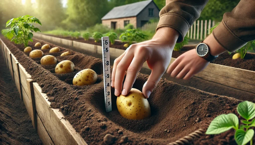 栽培環境に合わせた植え付け深さの調整