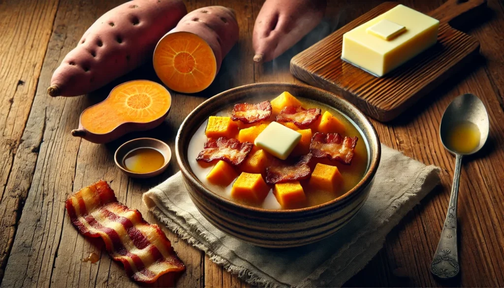 意外な洋風アレンジ?バターとベーコン