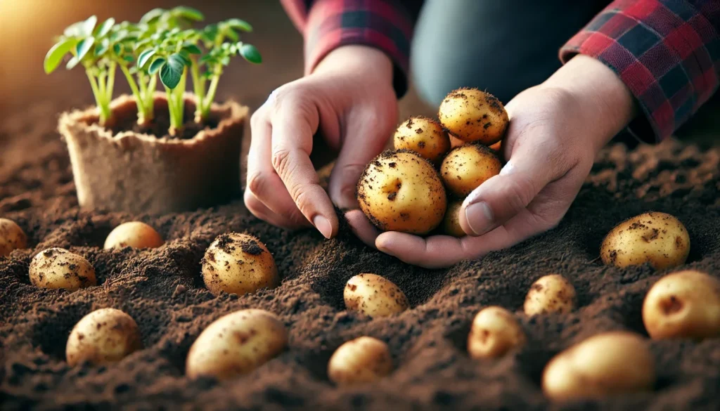 切らずにそのまま植える方法の利点